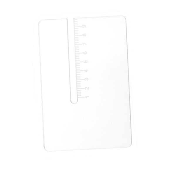 Wxqbjtam Leather Punching Ruler Clear Manual Leather Tool Leathercrafts Auxiliary Tools
