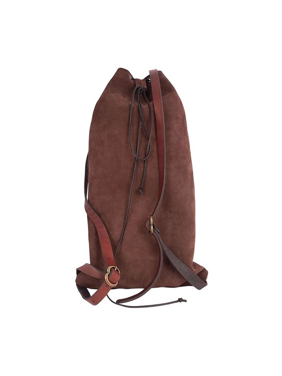 Medieval Costume Carryall Coffee Color Backpack Adjustable Straps for Travel