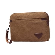 Wxqbjtam Mens Clutch Bag Change Pouch Lightweight Fashion Casual Credit Card Holder Card Coffee