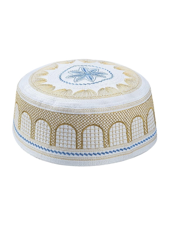 Mens Prayer Hat Skull Embroidery Yellow