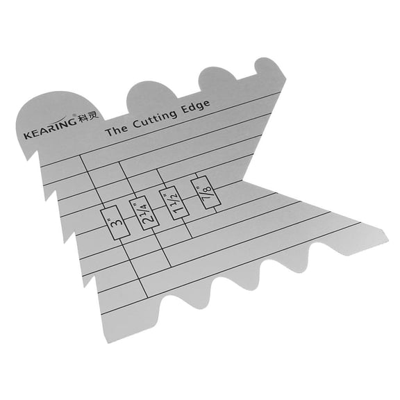 Wxqbjtam Metal Ruler Template for Cutting Sealing Ribbons DIY Quilting Patchwork Crafts