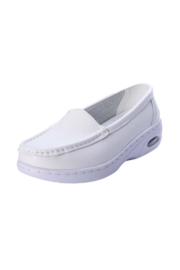 Nurse Shoes Walking Shoes Work Shoes Non Slip Soft Sole Breathable Nurse Loafers 40