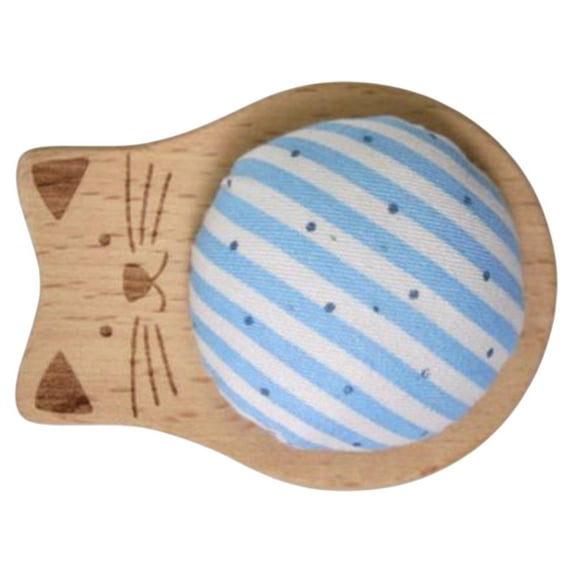 Wxqbjtam Pin Holder Sewing Needle Holders Paper Clips Sewing Cat Shaped Pin Cushions Head Blue