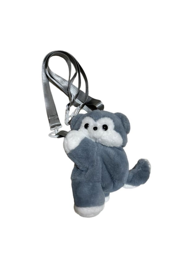Plush Backpack Casual Stuffed Toys Unique Accessories Handcraft Adjustable Pouch