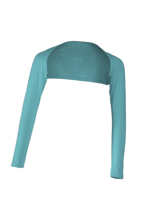 Ramadan Shoulder Long Sleeve Elastic Modal Arm Cover Shrug Hijab Light blue Modal shawl Blue