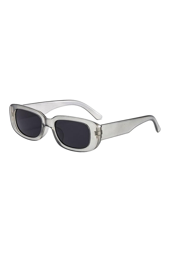Rectangle Sunglasses Women Fashion Comfortable Chunky Sunglasses for Trips Stage Gray
