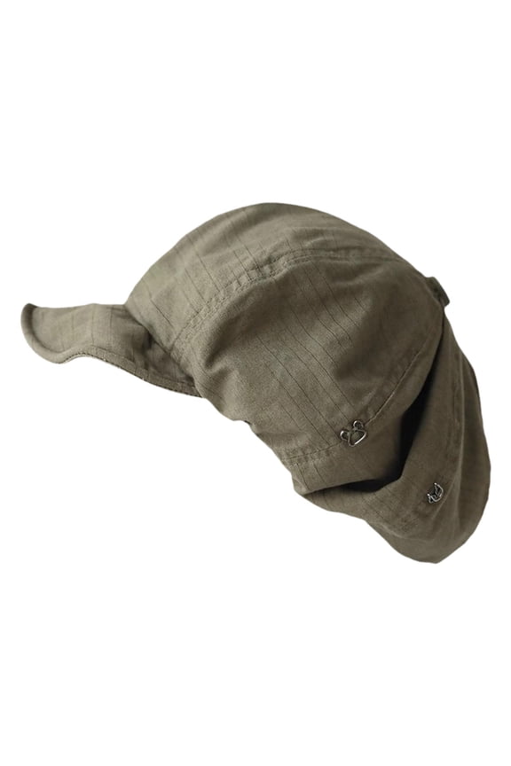 Retro Design Beret Hat for Women Accessory Lightweight Breathable Adjustable Fit Green