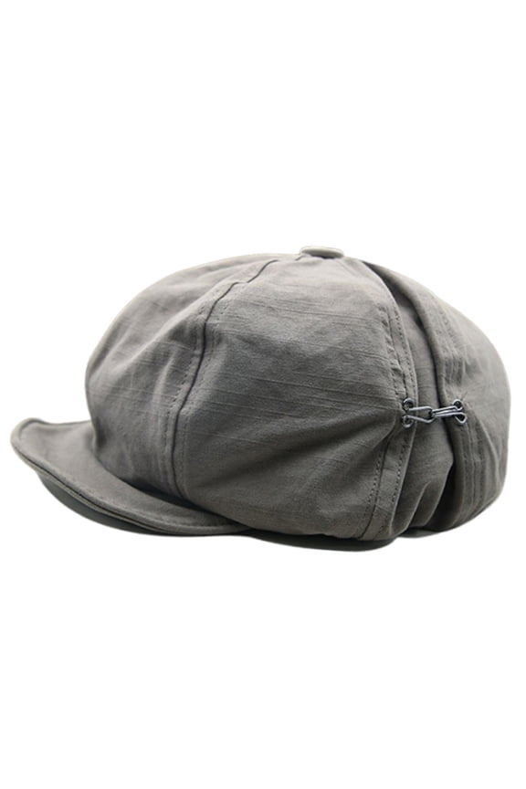 Retro Design Beret Hat for Women Accessory Lightweight Breathable Adjustable Fit Grey