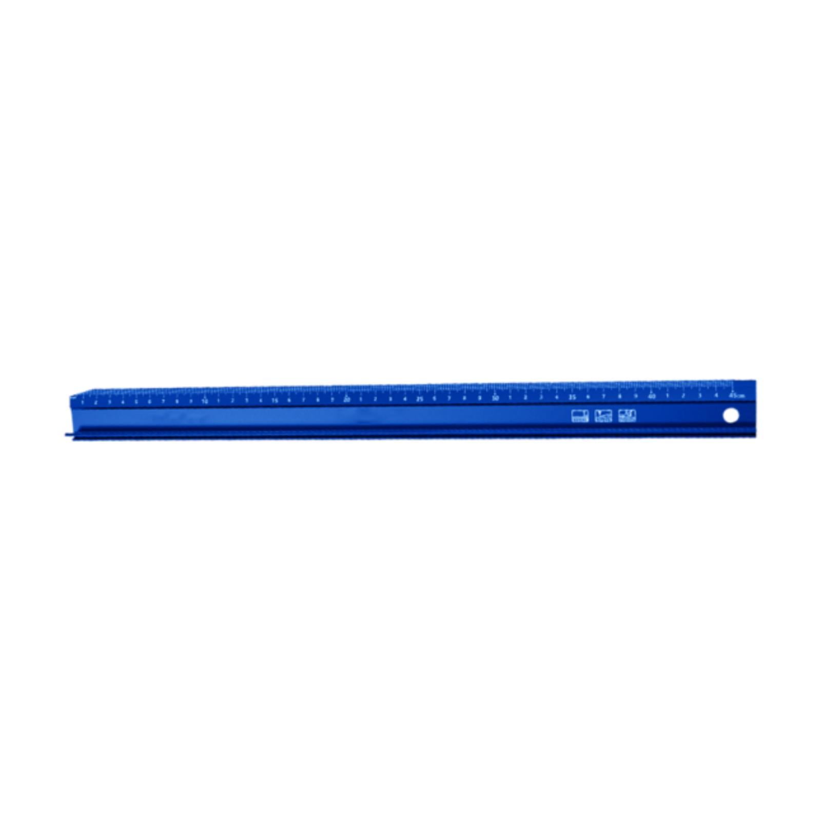 46cm Ruler Wxqbjtam Safety Cutting Ruler Craft Safety Ruler Non-slip Base Aluminum ...