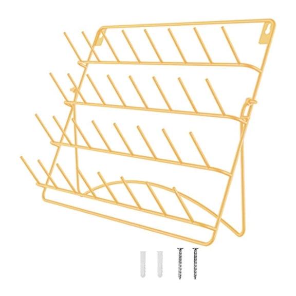 Wxqbjtam Sewing Thread Rack Cones Thread Holder, 32 Thread Shelf with Screws Folding Rack