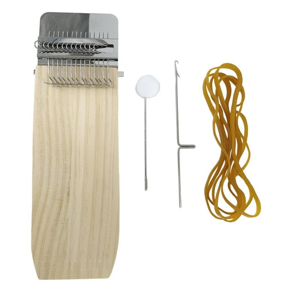 Wxqbjtam Small Loom Speedweve Type Weave Tool Darning Mini Loom Machine, Convenient Small 14 Pin