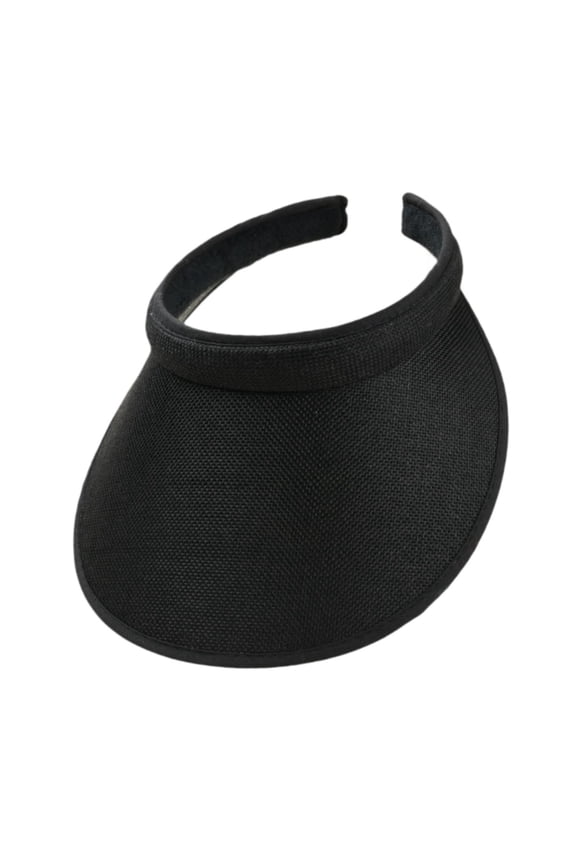 Sun Visor Hat Clip on Visor for Running Outdoor Activities Fishing Ladies Sports Black