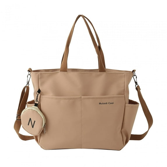 Wxqbjtam Tote Bag for Women Fashion Mommy Tote Large Wear Resistant Weekender Bag Shopper Khaki