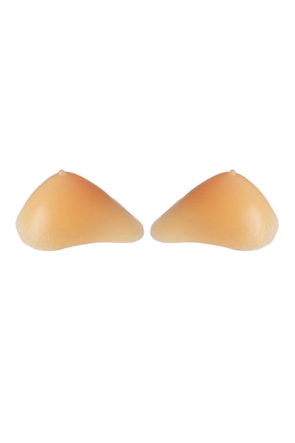 Triangle Threaded Silicone Breast Forms Fake Chest Enhance Mastectomy 400g