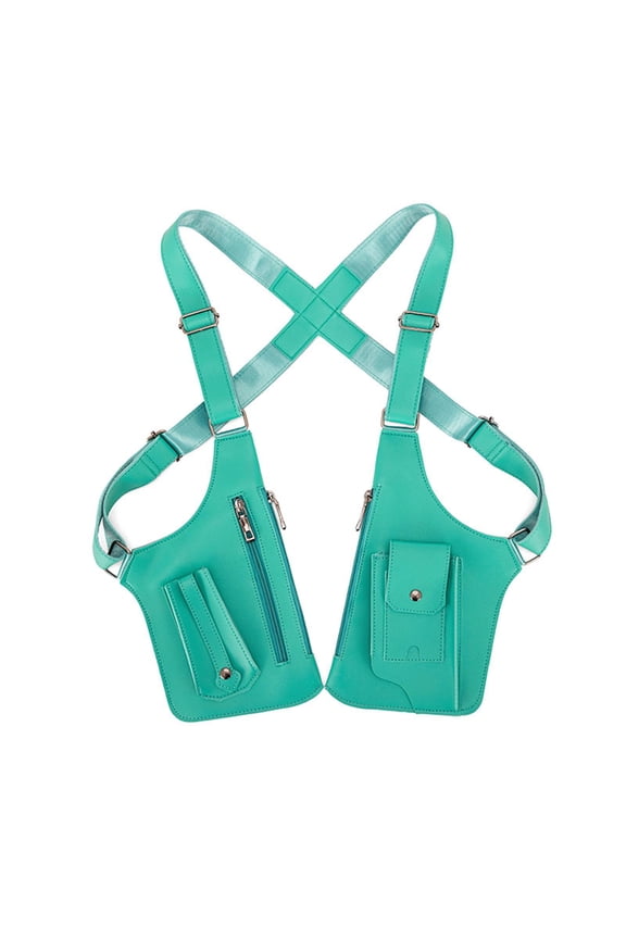 Underarm Shoulder Bag Concealed Pack Utility Pouch for Hiking Party Role Playing Green
