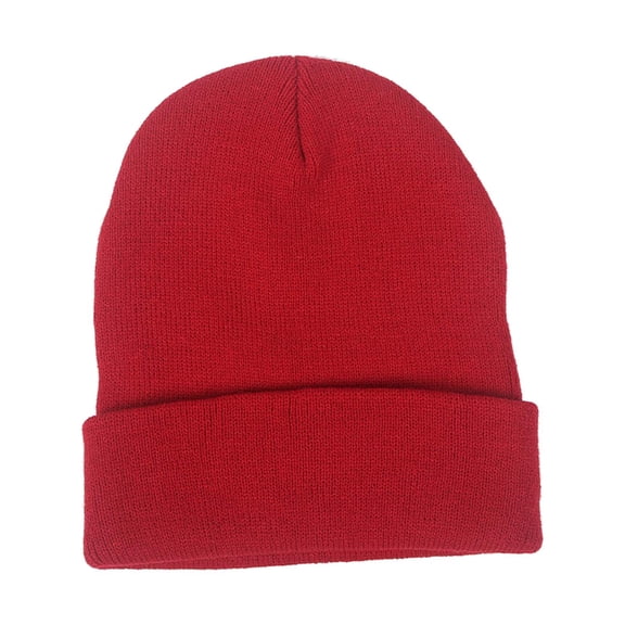 Wxqbjtam Winter Knitted Hat Beanie Comfortable Adults Men Women Cold Weather Hat Headgear Rose Red