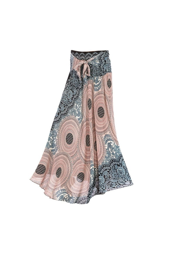 Women's Long Hippie Bohemian Skirt Gypsy Dress Boho Clothes Skirt White