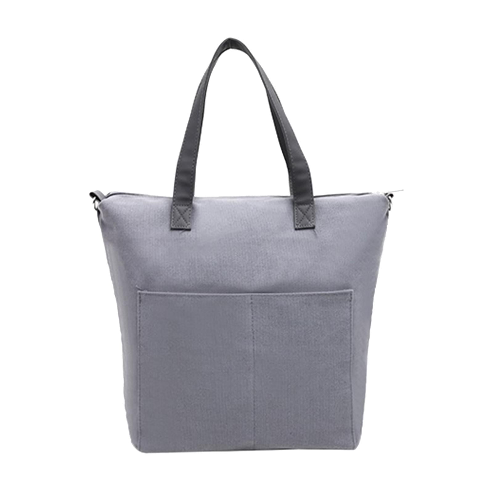 Wxqbjtam Yarn Storage Organizer Knitting Bag Empty Storage Bag Large Crochet Bag Tote for gray