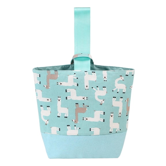 Wxqbjtam Yarn Storage Tote Bag Container Barrel with Handle Stylish Knitting Tote Bag for Animal