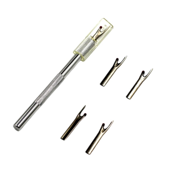 Wxqbjtam meriglare Handy Seam Ripper Hem Unpicker w/ Replacement Blades Hand Tool Crochet