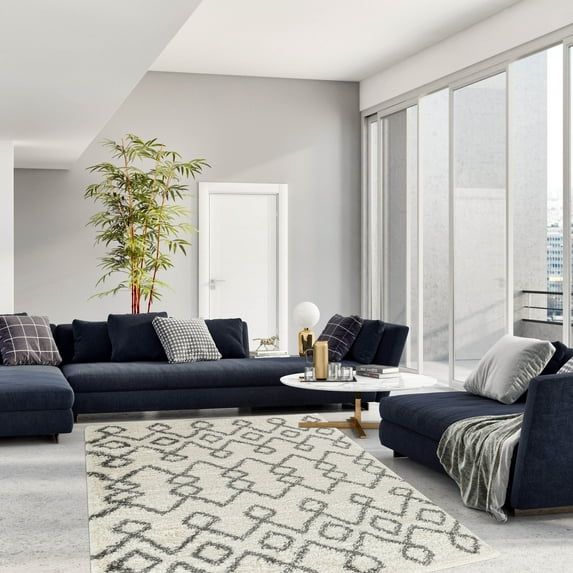 Wyatt & Ash Parma Tribal Plush Shag Area Rug