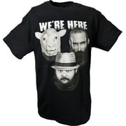 Wyatt Family We're Here Bray Luke Harper Erick Rowan WWE Mens T-shirt