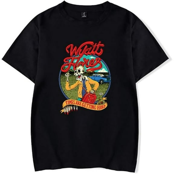 Wyatt Flores 2025 Merch T-shirt Fun Cute Print Short Sleeves Men And Women Harajuku Wear