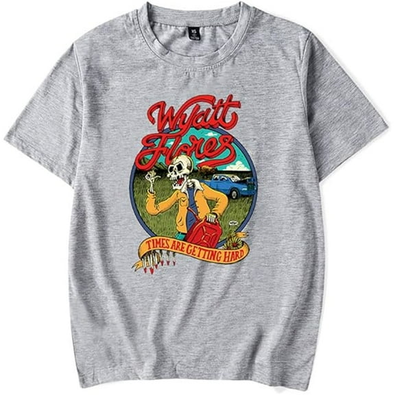 Wyatt Flores 2025 Merch T-shirt Fun Cute Print Short Sleeves Men And Women Harajuku Wear