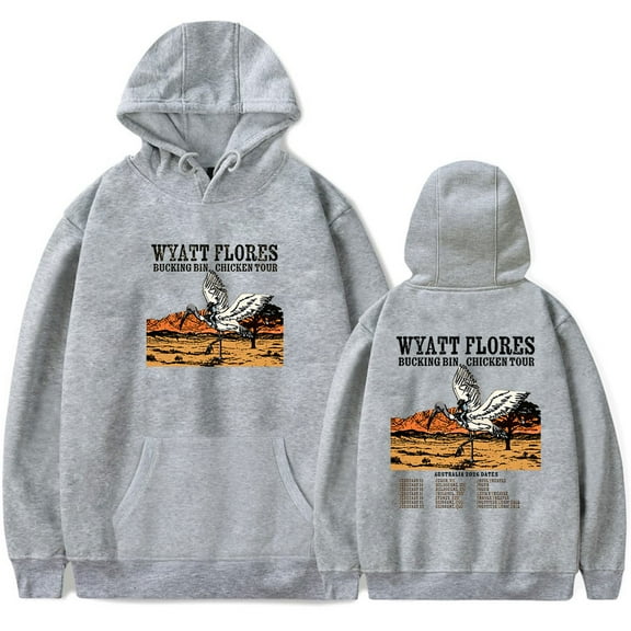 Wyatt Flores Bucking Bin Chicken Tour 2026 Merch Hoodies Women Men Casual Long Sleeve Sweatshirt Fashion Clothes