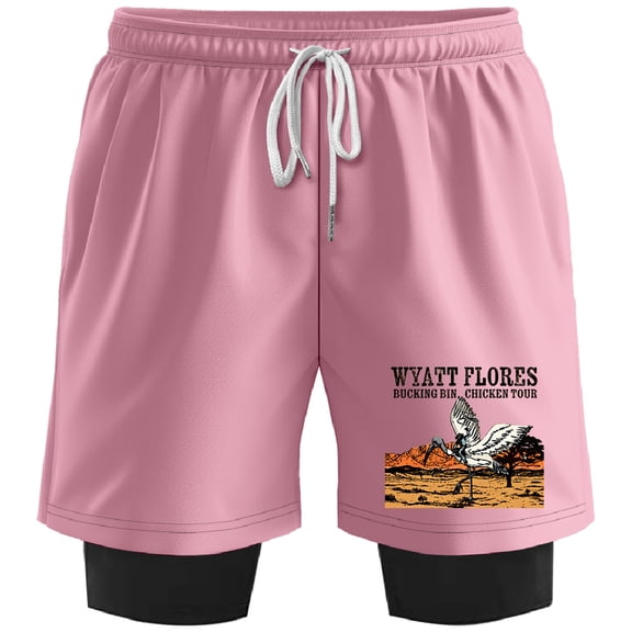 Wyatt Flores Bucking Bin Chicken Tour 2026 Merch Sweatshorts Women Men Short Basketball Pants Outdoor Sportwear