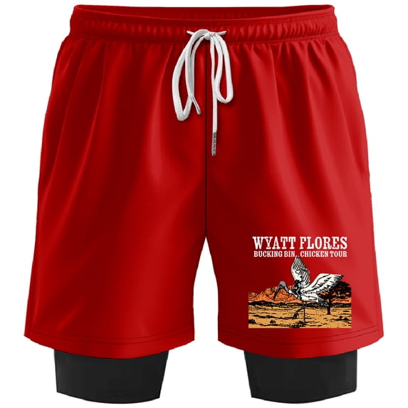 Wyatt Flores Bucking Bin Chicken Tour 2026 Merch Sweatshorts Women Men Short Basketball Pants Outdoor Sportwear