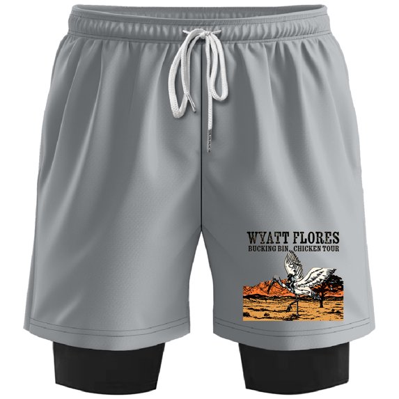 Wyatt Flores Bucking Bin Chicken Tour 2026 Merch Sweatshorts Women Men Short Basketball Pants Outdoor Sportwear