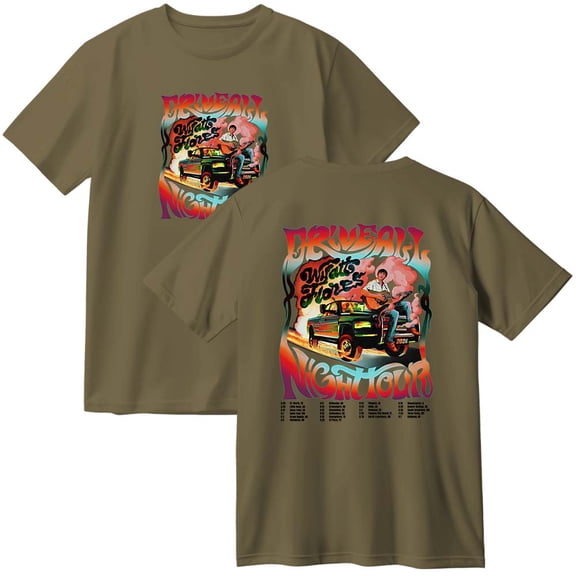 Wyatt Flores Drive All Night Tour 2026 Cotton T-Shirt Women Men Fashion Crewneck Short Sleeve Tee