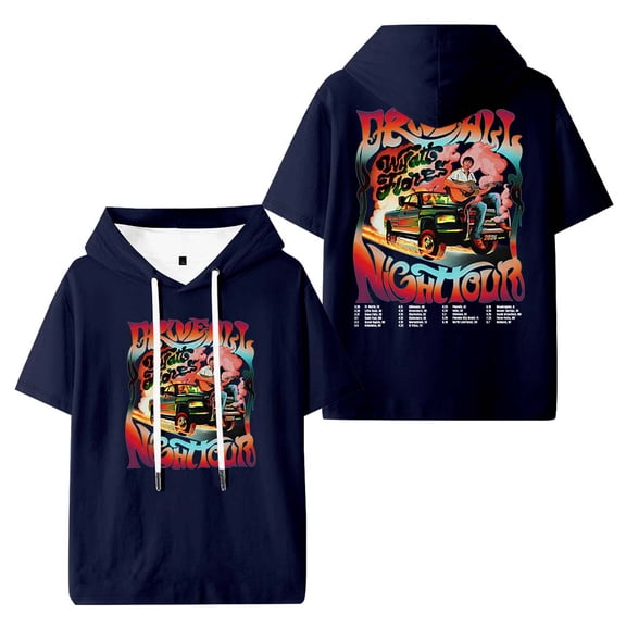 Wyatt Flores Drive All Night Tour 2026 Hooded T-Shirts Women Men Short Sleeve Tee Casual Fashion Clothes