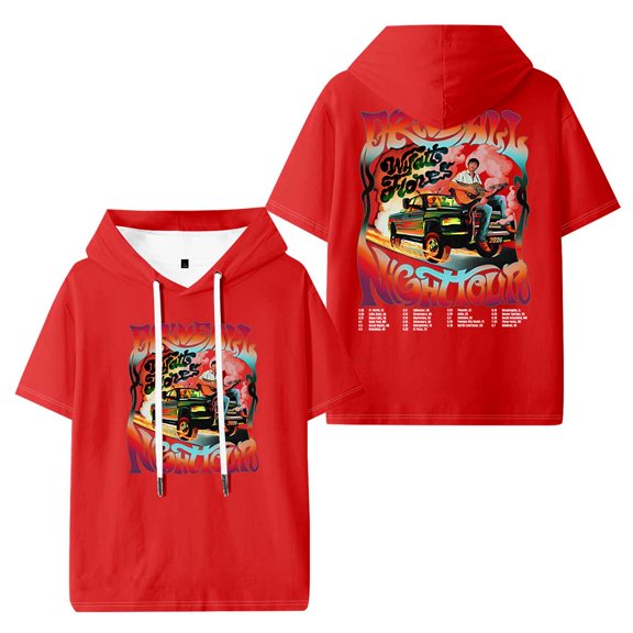 Wyatt Flores Drive All Night Tour 2026 Hooded T-Shirts Women Men Short Sleeve Tee Casual Fashion Clothes