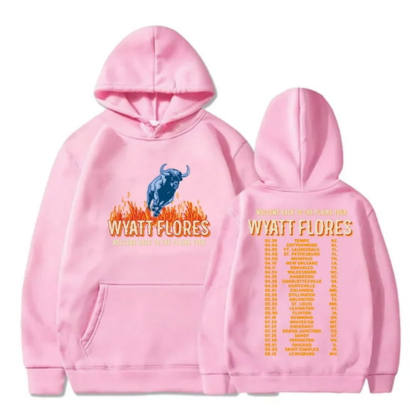 Wyatt Flores Hoodies Welcome To The Plains Tour Merch Women Men Fashion Long Sleeve Sweatshirts