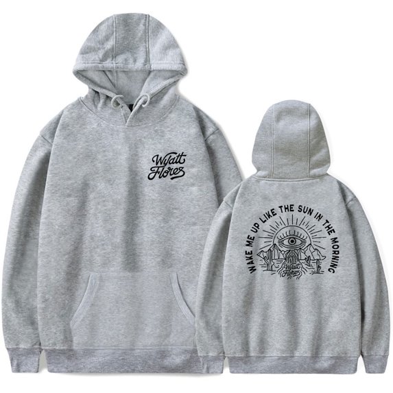 Wyatt Flores Wake Me Up Hoodie Unisex Long Sleeve Pullover Sweatshirt Casual Streetwear Clothes