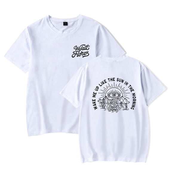 Wyatt Flores Wake Me Up Tee Women Men Crewneck Short Sleeve T-shirt Casual Fashion Tops