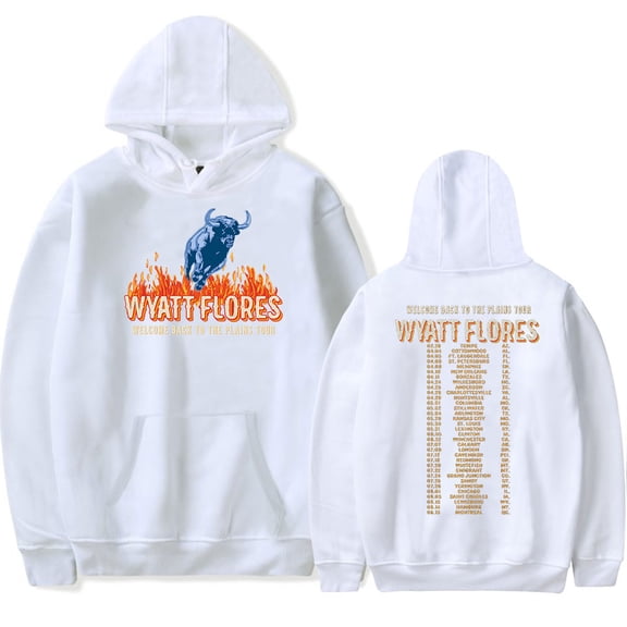Wyatt Flores Welcome BACK To The Plains Tour 2025 Hoodies Merch Women Men Fashion Casual Hooded Sweatshirts