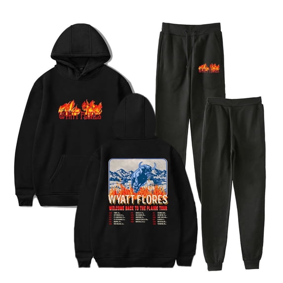 Wyatt Flores Welcome To The Plains Tour 2025 Merch Hoodies Jogger Pants Unisex Fashion Streetwear