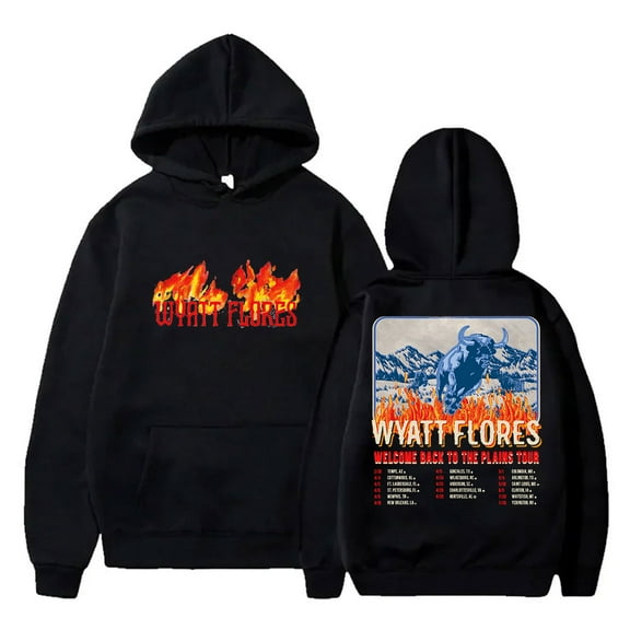 Wyatt Flores Welcome To The Plains Tour 2025 Merch Hoodies Unisex Fashion Streetwear Sweatshirts