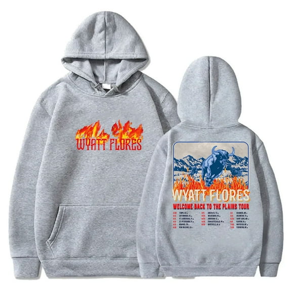 Wyatt Flores Welcome To The Plains Tour 2025 Merch Hoodies Unisex Fashion Streetwear Sweatshirts