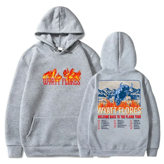 Wyatt Flores Welcome To The Plains Tour 2025 Merch Hoodies Unisex Fashion Streetwear Sweatshirts