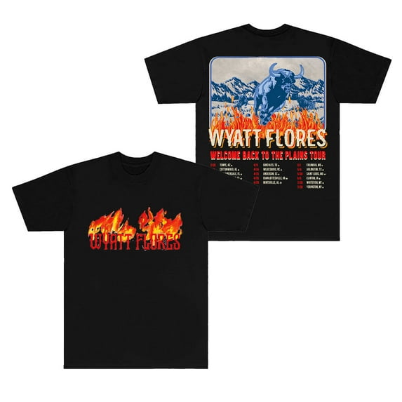 Wyatt Flores Welcome To The Plains Tour 2025 Merch T-Shirts Summer Unisex Fashion Short Sleeve Tee
