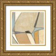 thumbnail image 1 of Wyatt Jr., Norman 12x12 Gold Ornate Wood Framed with Double Matting Museum Art Print Titled - Structured Abstract II, 1 of 4