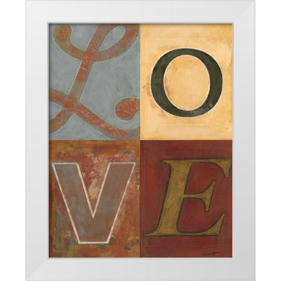 Wyatt Jr., Norman 12x14 White Modern Wood Framed Museum Art Print Titled - Love