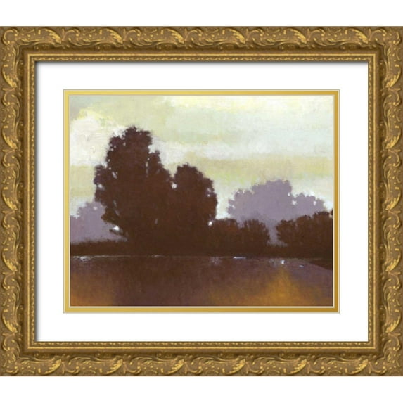Wyatt Jr., Norman 14x12 Gold Ornate Wood Framed with Double Matting Museum Art Print Titled - Golden Pond II