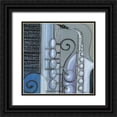 thumbnail image 1 of Wyatt Jr., Norman 15x15 Black Ornate Wood Framed with Double Matting Museum Art Print Titled - Cool Jazz IV, 1 of 4