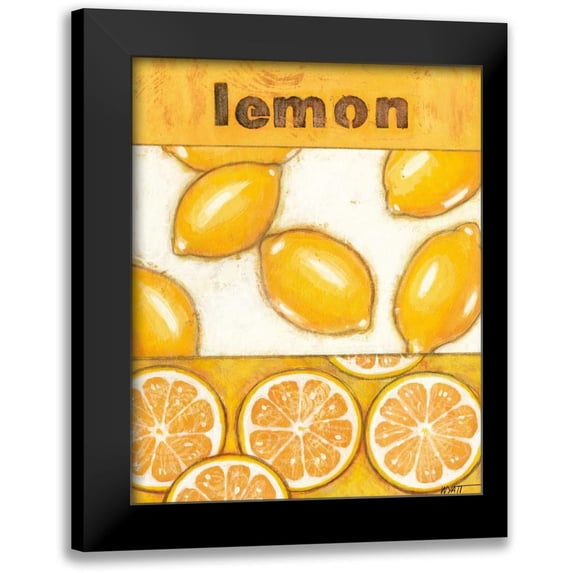 Wyatt Jr., Norman 15x18 Black Modern Framed Museum Art Print Titled - Lemon