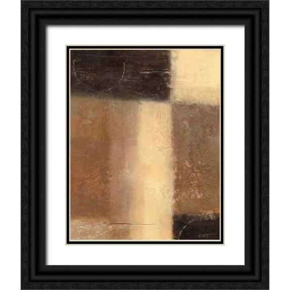 Wyatt Jr., Norman 15x18 Black Ornate Wood Framed with Double Matting Museum Art Print Titled - Ivory and Onyx I